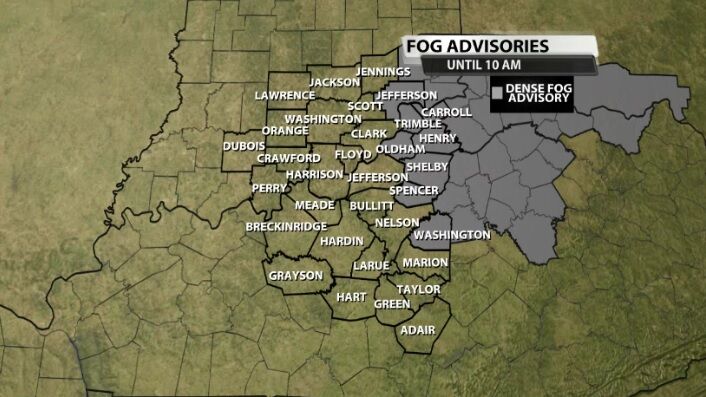 Dense Fog Advisory Issued for Friday Morning